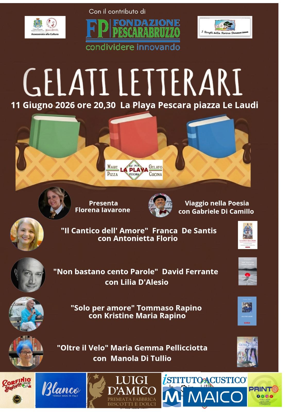 Gelati letterari La Playa 2026