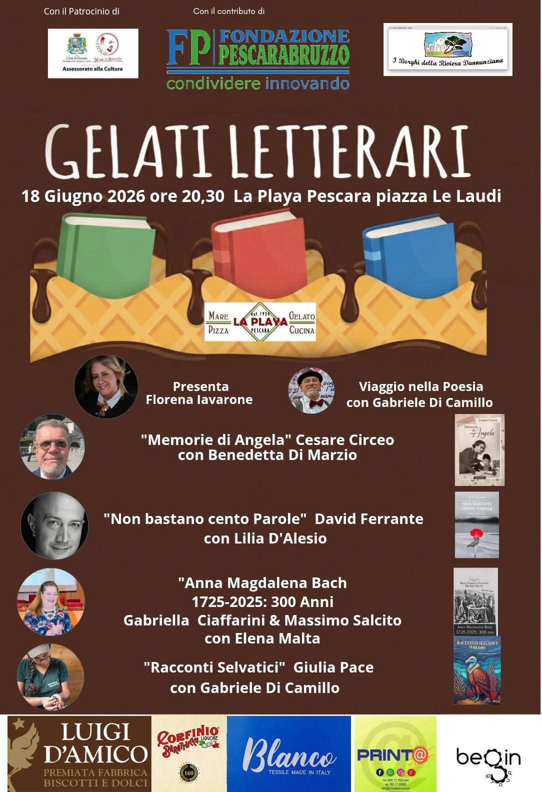 Gelati letterari La Playa 2026